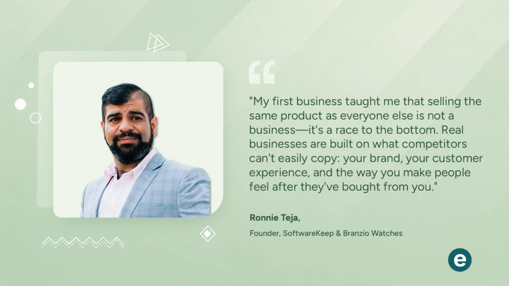 Ronnie Teja on Building SoftwareKeep & Branzio Watches